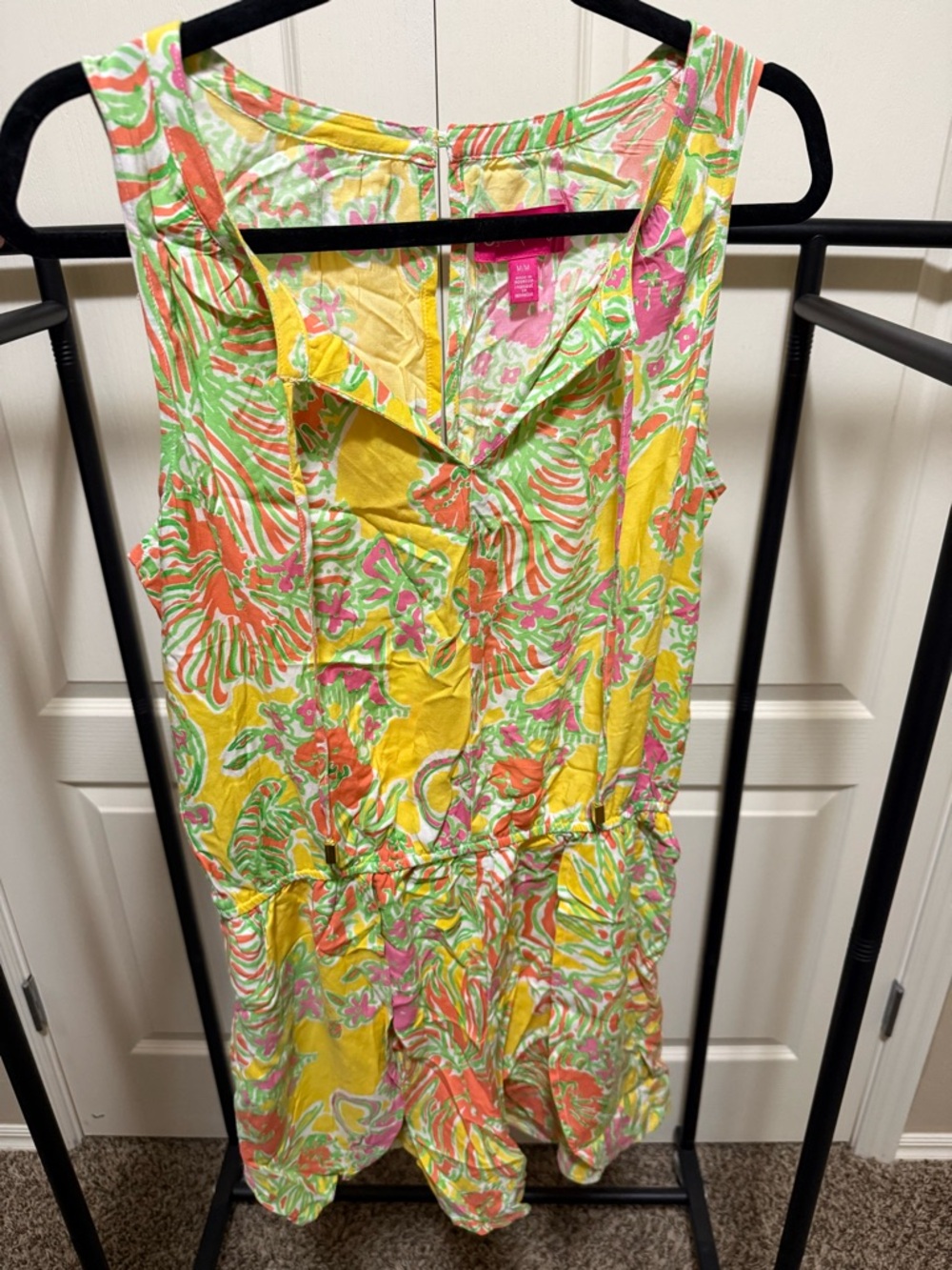 Lilly Pulitzer for Target Yellow Pink Green Floral Sleeveless Romper